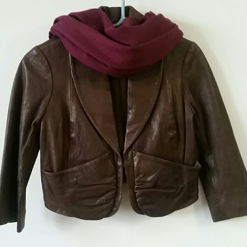 COPY - YA-YA Leather short Jacket size Small
